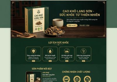 Giao diện Website Cao Khô Lạng Sơn