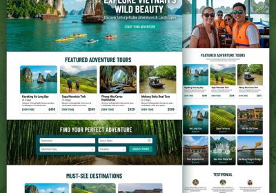 Giao diện Website Du Lịch