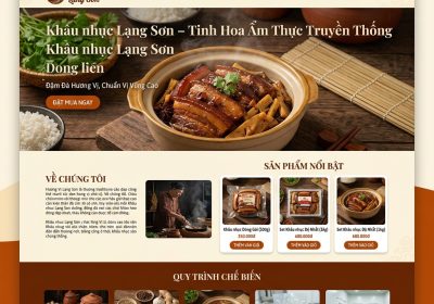 Giao diện Website Khâu Nhục Lạng Sơn