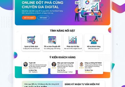 Giao diện Landing Page