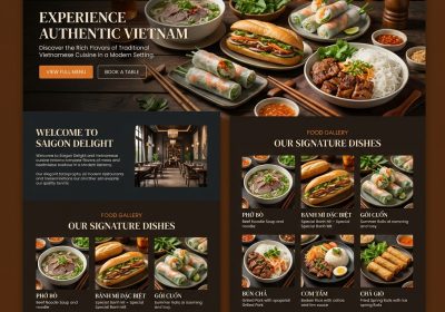 Giao diện Website Nhà Hàng
